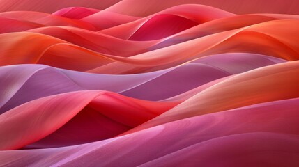 Sticker - red and pink Wavy gradient background. Abstract color design. 