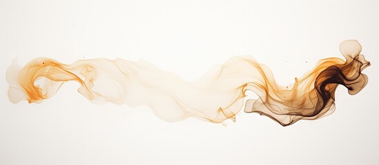 Poster - A white paper with ink stains creating a captivating copy space image