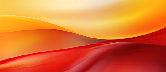 Poster - The copy space image showcases a background featuring a striking combination of red and yellow tones on a paper banner