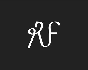 Wall Mural - Initial Letter RF Logo Design template