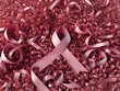 © Mahmud - Breast Cancer Awareness Group of Women Pink Ribbon. 3D Render Illustration ribbons grouped in a circle design.