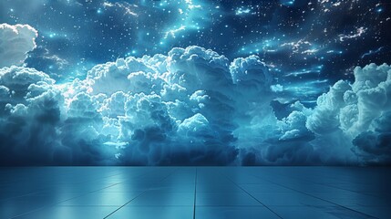 Aufkleber - Cloud Networking, Mind, Network Management, Modern Data Center. Generative AI.