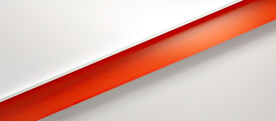 Aufkleber - A red and white background wallpaper with a diagonal orange line for copy space image