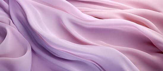 Poster - A stunning pastel purple dress with a soft and textured fabric is captured from a top view The flowing waves and dynamic look add a touch of elegance Perfect for fashion designs there is ample copy s