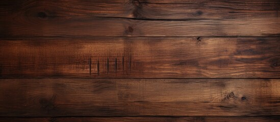 A vintage dark brown wooden texture creates a captivating copy space image for a wood background