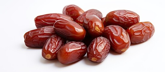 Poster - jujube or chinese date on white background. copy space available