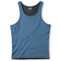 Wall Mural - navy Tank Top on a white background