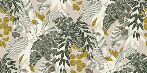 Sticker - seamless floral pattern