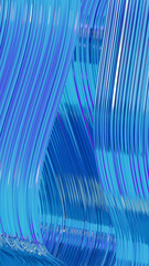 Fototapete - Holographic shiny abstract wavy lines background modern foil effect