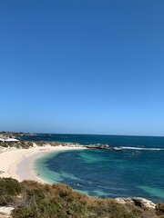 Canvas Print - Sandy beach and crystal clear blue water