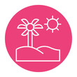 © Artify IT Solutions - Beach Vacation vector icon. Can be used for Travel Agency iconset.