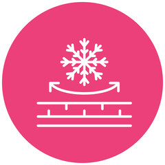 Wall Mural - Snowproof Fabric vector icon. Can be used for Fabric Features iconset.
