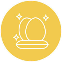 Poster - Golden Egg vector icon. Can be used for Fairytale iconset.