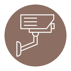 Poster - CCTV vector icon. Can be used for Crime Investigation iconset.