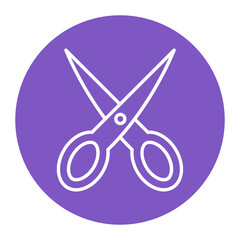 Canvas Print - Scissors vector icon. Can be used for Home Improvements iconset.