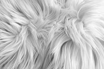 Wall Mural - A black and white photo of a furry animal, suitable for various design projects