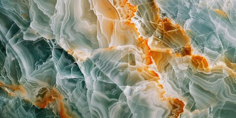 Poster - Detailed close-up of a marble surface, suitable for backgrounds