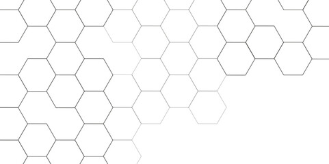 Wall Mural - Abstract white background with hexagon and hexagonal background. Luxury white pattern with hexagons. abstract 3d hexagonal background with shadow. 3D futuristic abstract honeycomb mosaic background.