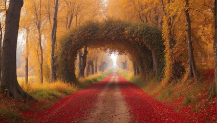 Poster - tunnel in the woods