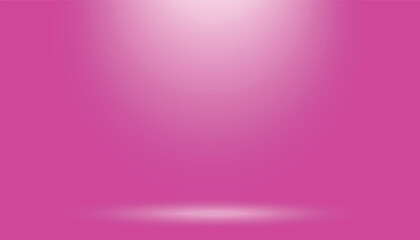 Poster - Glow light on pink background, light backdrop on pink background, glowing spotlights, Vector illustration