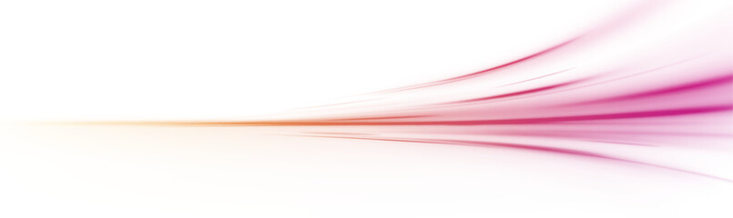 Fototapete - PNG. High speed effect motion blur night lights. Abstract technology light lines background 3d. Long time exposure. Vector	