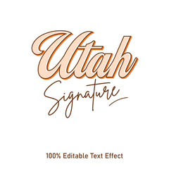 Poster - Utah text effect vector. Editable college t-shirt design printable text effect vector