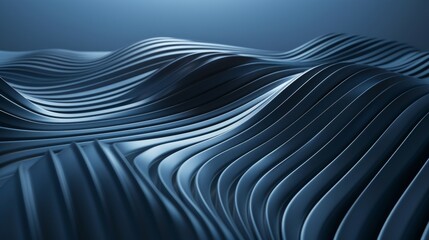 Aufkleber - Smooth surface with lines rendered in abstract 3D for poster, cover, branding, banner, and placard designs.