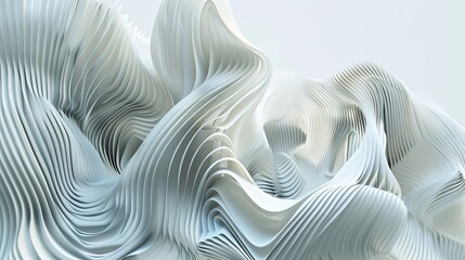 Poster - An abstract rendering of twisted lines, designed as a modern background for illustrations of futuristic shapes