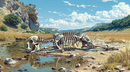 Wall Mural - environment concept, an image of a polar bear stranded on a small, melting ice floe in the arctic. i