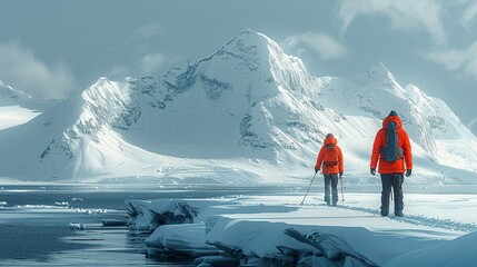 Wall Mural - global warming, impacts on arctic communities, stories of indigenous communities in the arctic facin