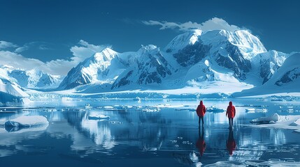 Wall Mural - global warming, loss of glacial water sources, stories of communities dependent on glacial meltwater