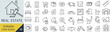 © syoko - 線の編集ができるベクターの不動産のアイコンセット（アウトライン化していない）