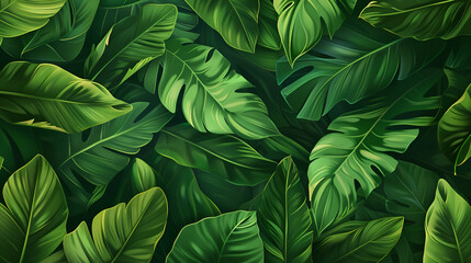 green leaves background