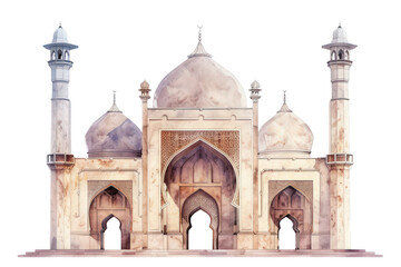 A large white building with a dome on top, illustrations, clipart, isolated on a transparent background.