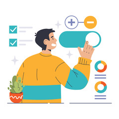 Poster - Activation Function concept. Flat vector illustration