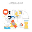 © inspiring.team - Microlearning concept. Vector illustration
