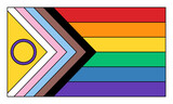 Fototapeta Panele - LGBTQ Pride Flag Vector Retro Style. Updated Intersex Inclusive Pride Flag Retro Style Illustration. Flag for LGBT, LGBTQ, LGBTQIA+ Pride Month.
