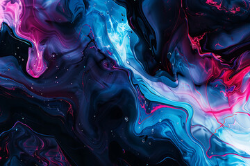 An abstract liquid screensaver, evoking relaxation and tranquility with its mesmerizing motion