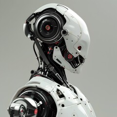 Poster - Innovative Robotic Humanoid Showcasing Advanced Technological Advancements in Automation and Artificial Intelligence