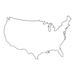 Wall Mural - the united states of america is a large country