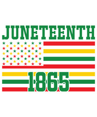 Juneteenth typography design on plain white transparent isolated background for card, shirt, hoodie, sweatshirt, apparel, tag, mug, icon, poster or badge