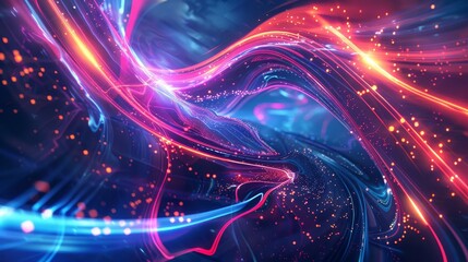 night in the city: neon lights starry skies celestial phenomena background