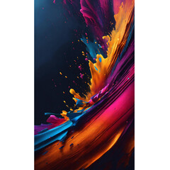 Poster - abstract background with splashes