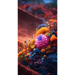 Canvas Print - flower, art