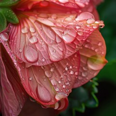 Aufkleber - Of course! Here are 20 prompts for stock photos related to water droplets on flowers and leaves