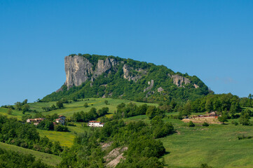 Pietra di Bismantova in Reggio Emilia Apennines - Italy