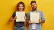 © Studio Nova - Couple Showcasing Blank Signs