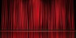 © grape_vein - Mysterious red theater curtains with reflective floor