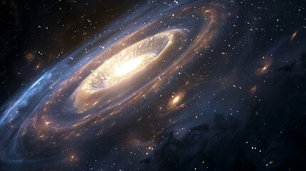 Wall Mural - exploring the cosmos: a journey amid stars and galaxies, sparking wonder and exploration desire.