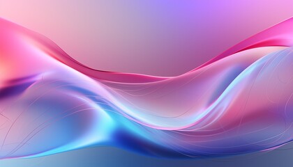 Poster - abstract colorful background with waves